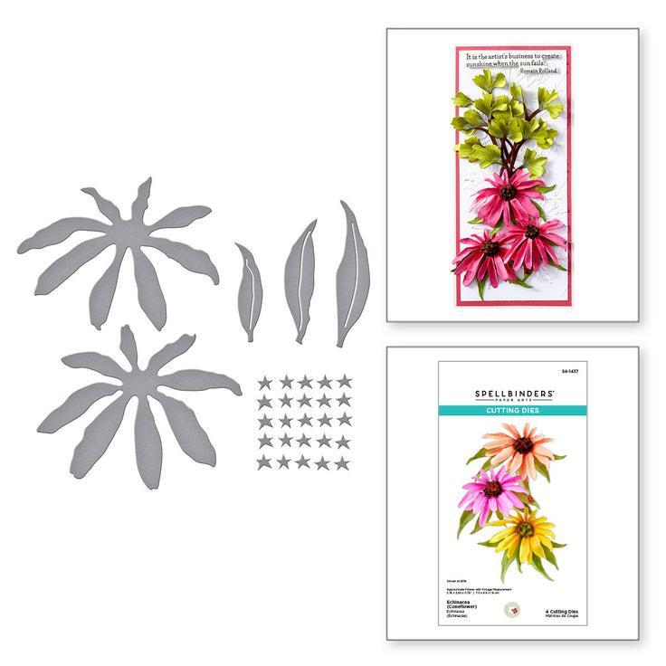 Spellbinders - Summer Solstice Garden Collection - Dies - Echinacea (Coneflower)-ScrapbookPal