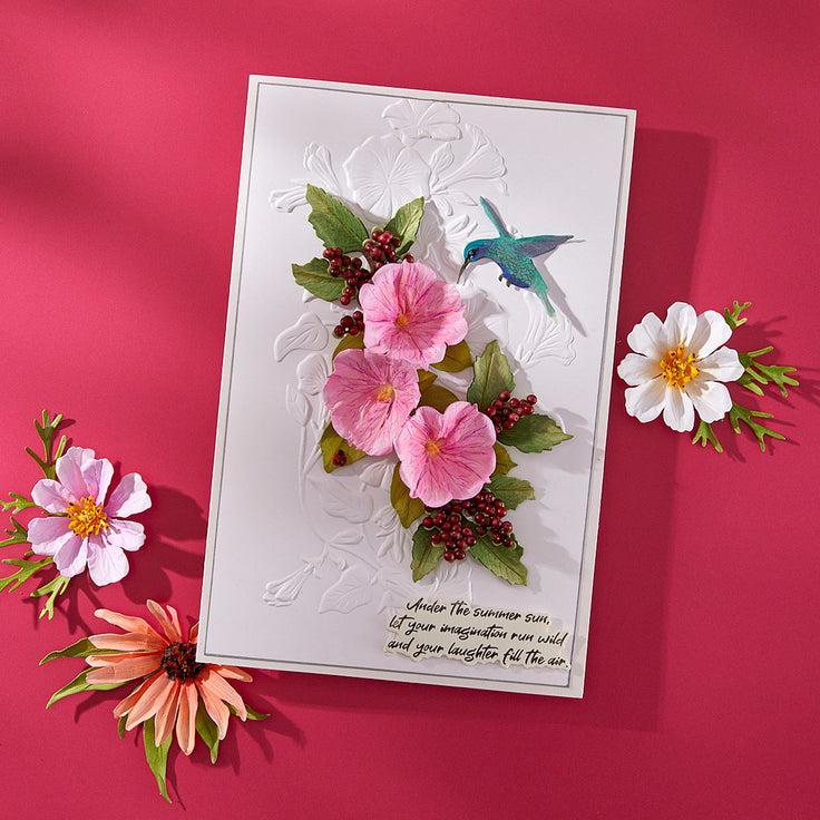 Spellbinders - Summer Solstice Garden Collection - Press Plates & Dies - Summer Solstice Garden Sentiments-ScrapbookPal