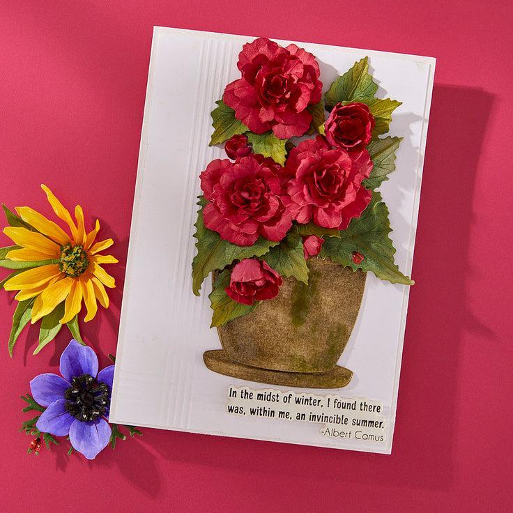 Spellbinders - Summer Solstice Garden Collection - Press Plates & Dies - Summer Solstice Garden Sentiments-ScrapbookPal
