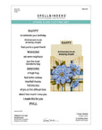 Spellbinders - Tabbed Classic Collection - Clear Stamps & Dies - Tabbed In & Out Sentiments-ScrapbookPal