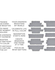 Spellbinders - Take Note Collection - Press Plates & Dies - Reel Color Sentiments-ScrapbookPal