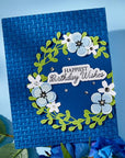 Spellbinders - Texture & Foliage Collection - Press Plate & Dies - Birthday Wishes Sentiments-ScrapbookPal