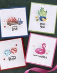 Spellbinders - The Cardmaker III Collection - Clear Stamps - Many Greetings-ScrapbookPal