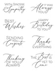 Spellbinders - Timeless Collection - Press Plates - Always You Timeless Sentiments-ScrapbookPal