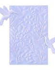 Spellbinders - Timeless Textures Collection - 3D Embossing Folder - Hummingbird Garden-ScrapbookPal