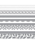 Spellbinders - Tinsel Time Collection - Dies - Winter Borders-ScrapbookPal