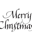 Spellbinders - Upright Italic Holiday Sentiments Collection - Letterpress + Foil Plate - Upright Italic Merry Christmas-ScrapbookPal