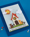 Spellbinders - Whimsical Village Collection - Clear Stamps - Whimsical Wishes-ScrapbookPal