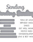 Spellbinders - Wildflowers Collection - Clear Stamps & Dies - Sending Smiles Sentiments-ScrapbookPal
