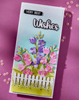 Spellbinders - Wildflowers Collection - Clear Stamps & Dies - Very Best Wishes Sentiments-ScrapbookPal