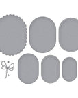 Spellbinders - Wildflowers Collection - Dies - Scallop and Stitched Edge Ovals-ScrapbookPal
