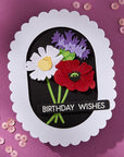 Spellbinders - Wildflowers Collection - Dies - Scallop and Stitched Edge Ovals-ScrapbookPal