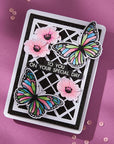 Spellbinders - Wildflowers Collection - Registration Press Plates & Dies - Butterfly Silhouettes-ScrapbookPal