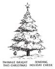 Spellbinders - Wonderland Collection - Registration Press Plates - Twinkle Bright Tree-ScrapbookPal