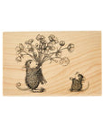 Spellbinders - Wood Mount Stamps - House-Mouse Rare Bloom-ScrapbookPal