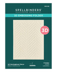 Spellbinders - Yana's Christmas Cats Collection - 3D Embossing Folder - A2 Herringbone Décor-ScrapbookPal