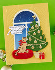 Spellbinders - Yana's Christmas Cats Collection - Dies - Christmas Cats Window View-ScrapbookPal