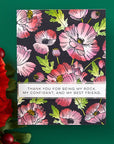 Spellbinders - Yana's Poppies Collection - Press Plate & Stencils Bundle - Poppy Background-ScrapbookPal