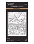 Spellbinders - Yana's Tulips Collection - Letterpress + Foil Plate - Windmills and Tulips-ScrapbookPal