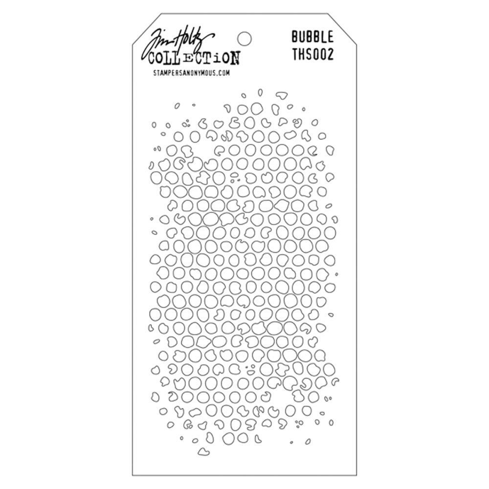 Stampers Anonymous - Tim Holtz Layered Stencil - Bubble-ScrapbookPal