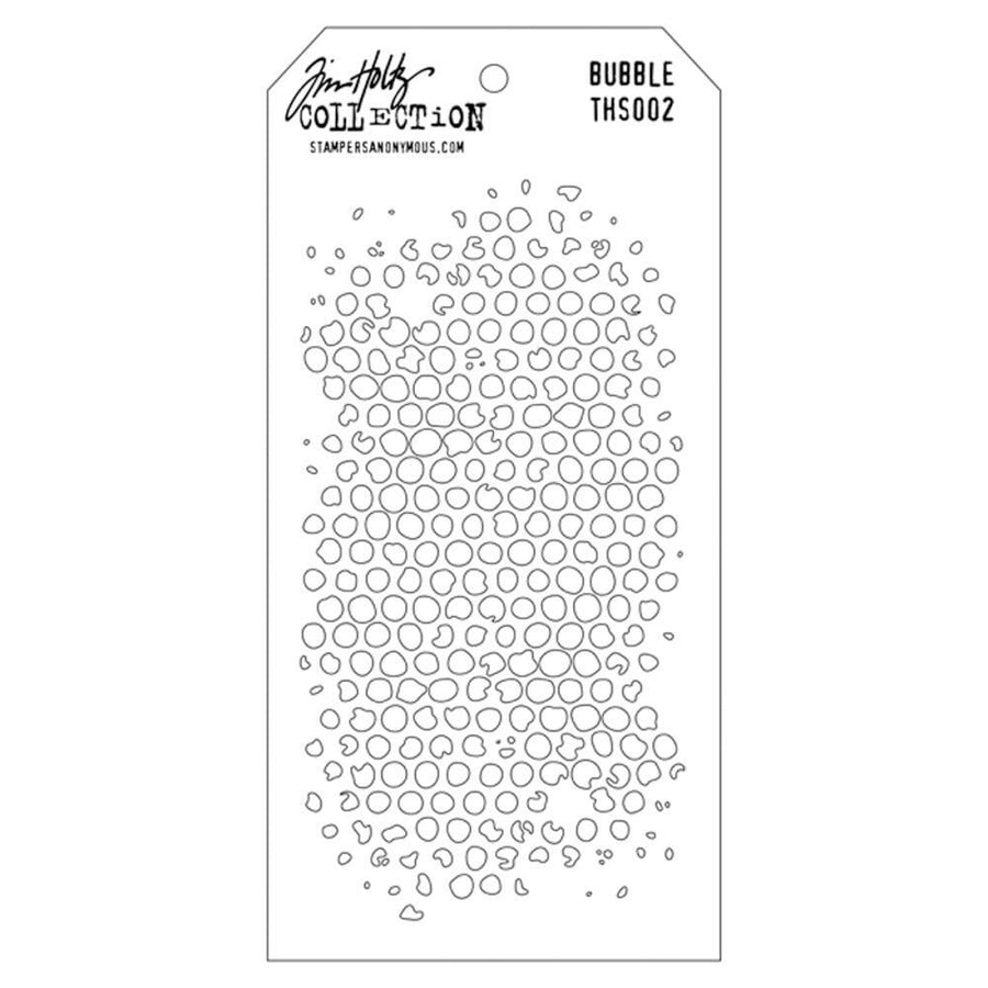 Stampers Anonymous - Tim Holtz Layered Stencil - Bubble
