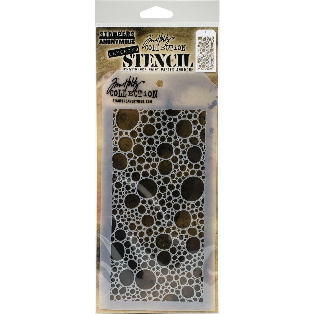 Stampers Anonymous - Tim Holtz Layered Stencil - Bubbles-ScrapbookPal