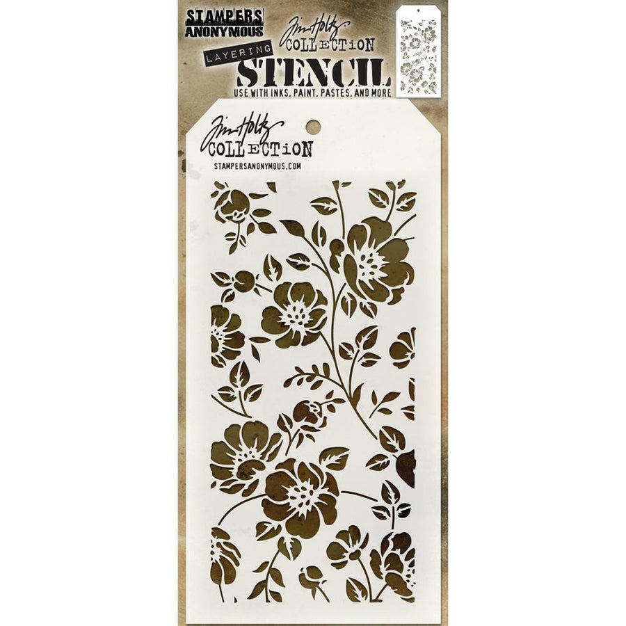 Stampers Anonymous - Tim Holtz Layered Stencil - Floral