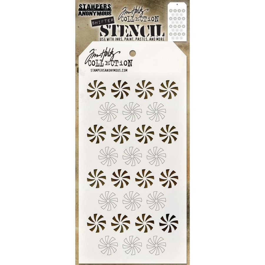 Stampers Anonymous - Tim Holtz Layered Stencil - Shifter Peppermint