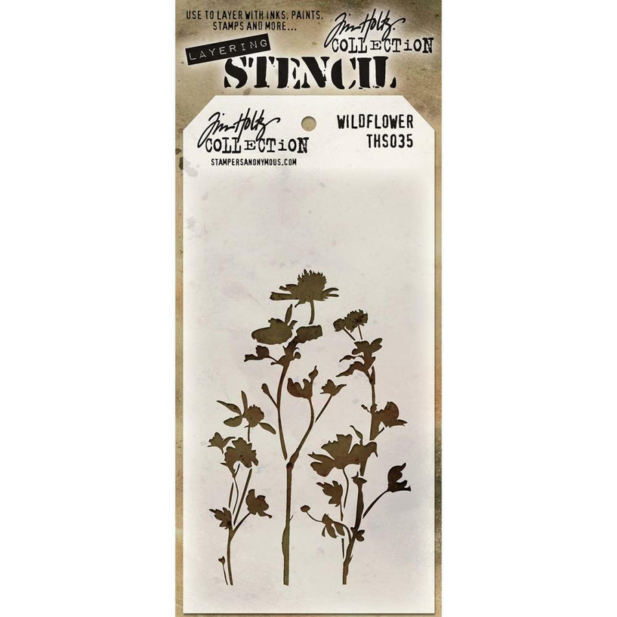 Stampers Anonymous - Tim Holtz Layered Stencil - Wildflower