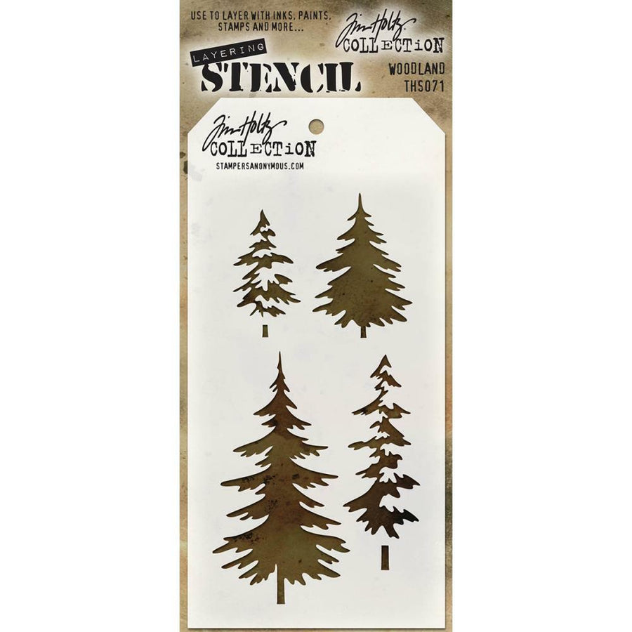 Stampers Anonymous - Tim Holtz Layered Stencil - Woodland