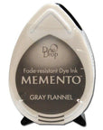 Tsukineko - Memento Dew Drop Dye Inkpad - Gray Flannel-ScrapbookPal