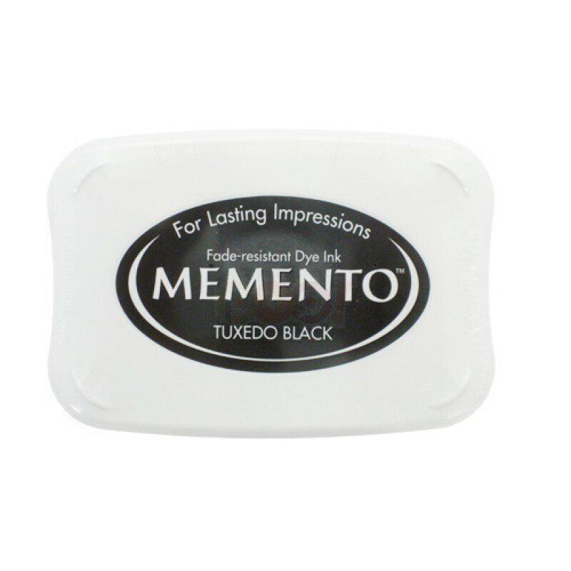 Tsukineko - Memento Full Size Dye Inkpad - Tuxedo Black-ScrapbookPal