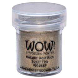 WOW! - Embossing Powder - Super Fine - Metallic Gold Rich – ScrapbookPal