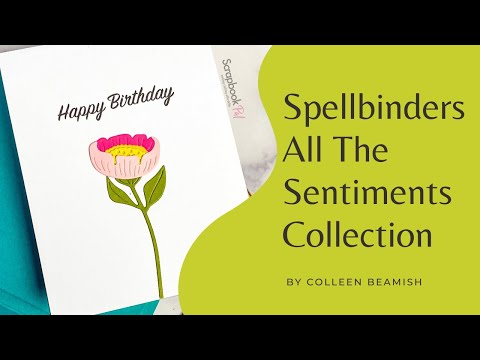 Spellbinders - All the Sentiments Collection - Clear Stamps - Birthday Messages