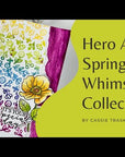 Hero Arts - Spring Whimsy Collection - Cling Stamps - Whimsy Floral
