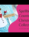 Spellbinders - Country Christmas Collection - Press Plates & Dies - Country Christmas Banner & Sentiments