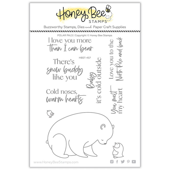 Honey Bee Clear Stamps Heart