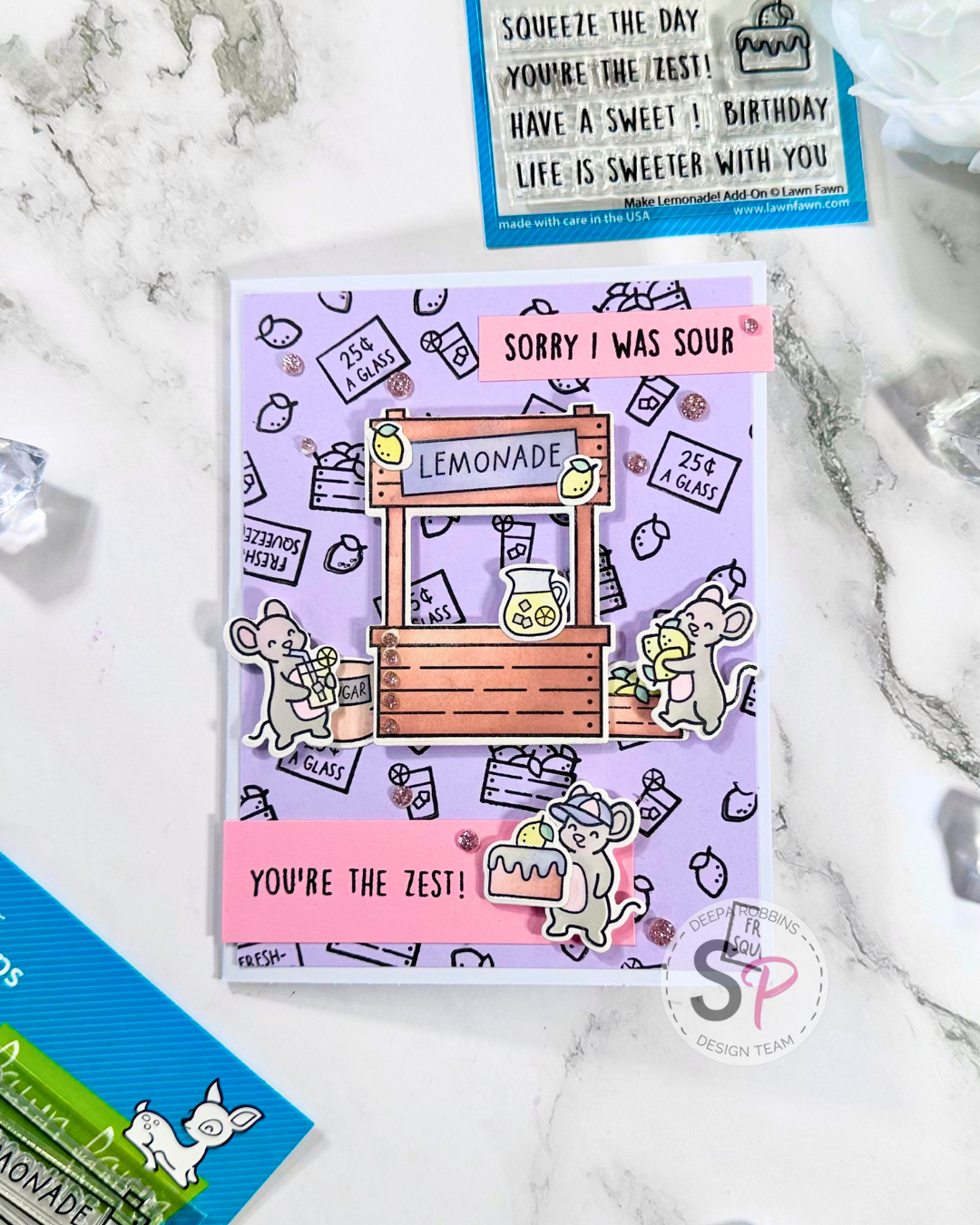 Lawn Fawn Make Lemonade! | Card Making Tutorial