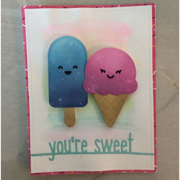 Lawn Fawn You're Sweet! Card