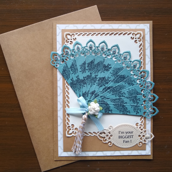 Spellbinders I'm Your Fan Card by Lena