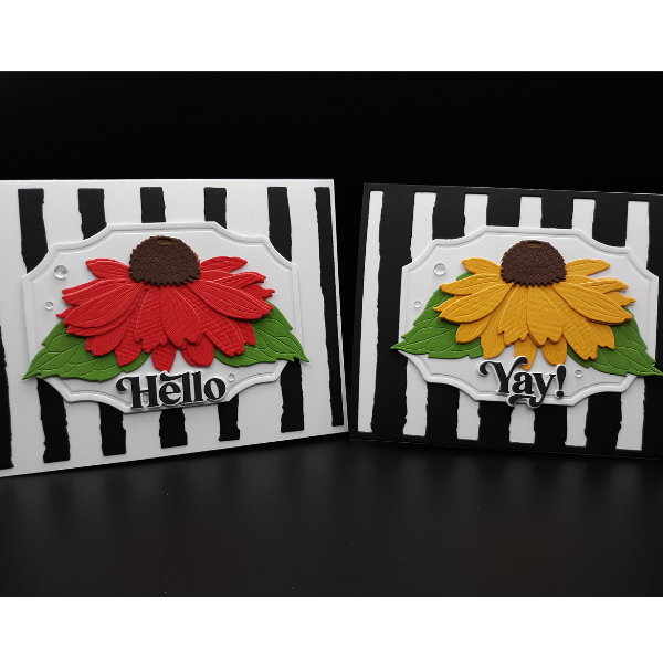 Elegant and Easy Coneflower Cards by Karen