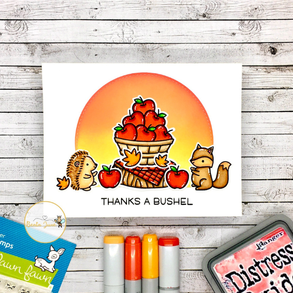 Fall-Themed Thank You Card by Beata