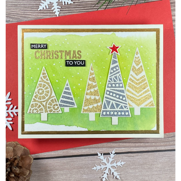 Catherine Pooler Jolly Trees Card