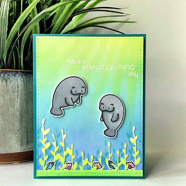 Lawn Fawn Manatee-rific Card