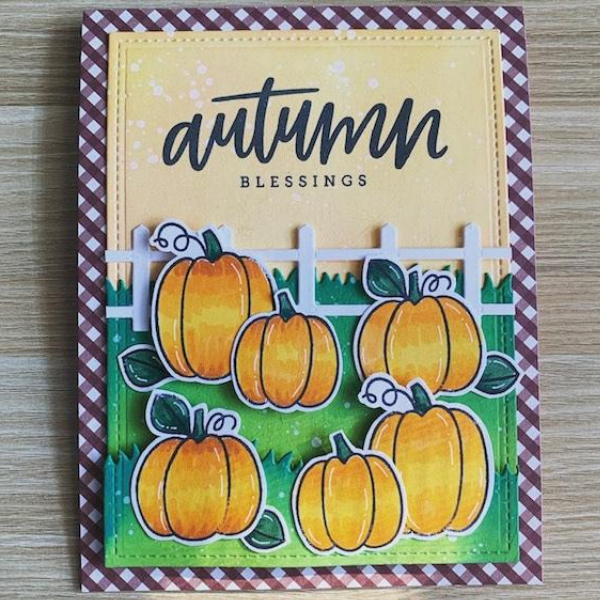 MFT Stamps Autumn Blessings Card