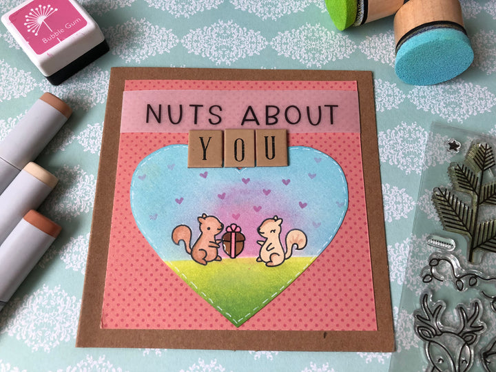 'Nuts about you' Valentine’s Day Card by Lana
