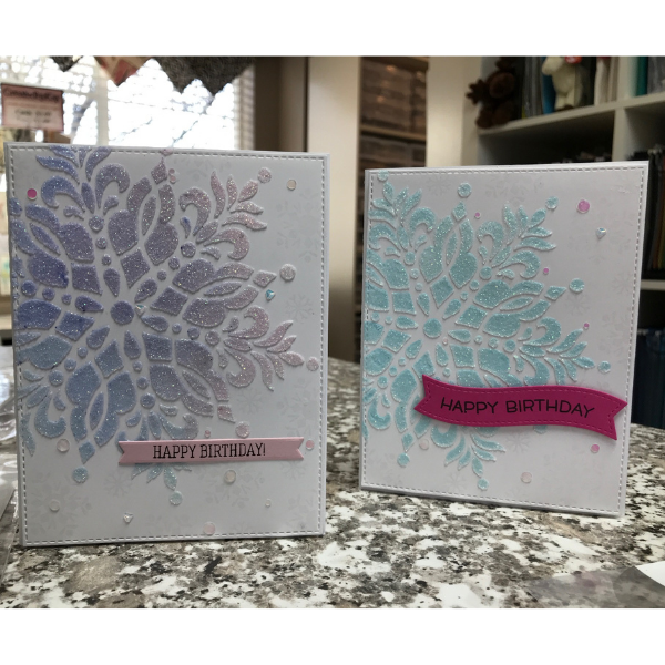 Glimmering Snowflake Card