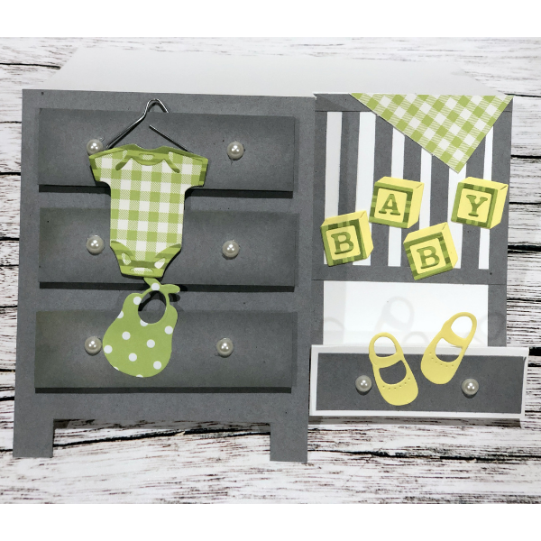 Baby Crib and Dresser Card