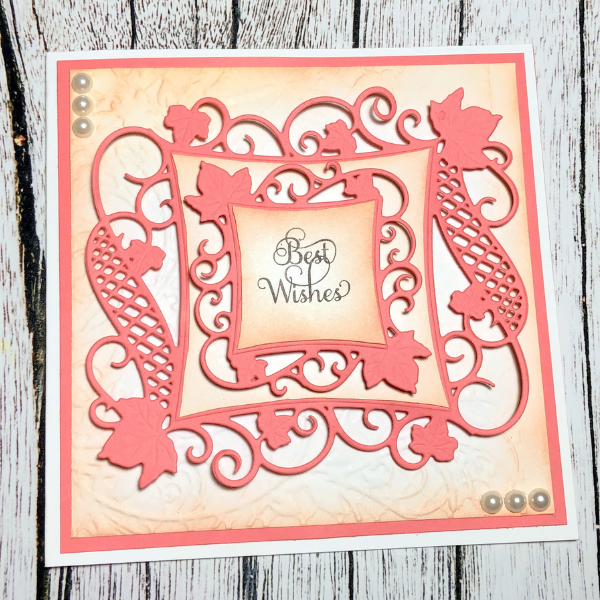 Spellbinders "Best Wishes" Square Card