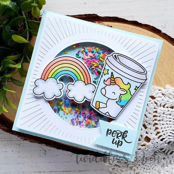 Avery Elle Perk Up Shaker Card